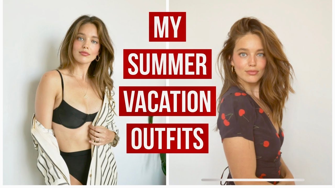 Vacation Pack Hack! Cute, Summer Vacation Outfits - Emily Didonato + Lotte Elisa Collins - Emily DiDonato