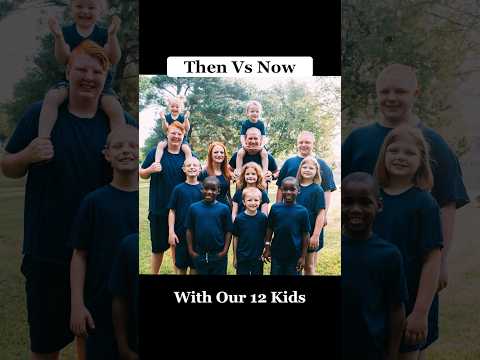 Then Vs Now With Our 12 Kids ??? 2021 Vs 2023 #shorts IC: @themillerfam