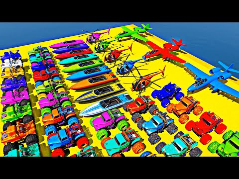 GTA V SPIDER-MAN 2🏎️, Stunt Car Racing Challenge By Spider-man With Amazing Car Planes and Boats