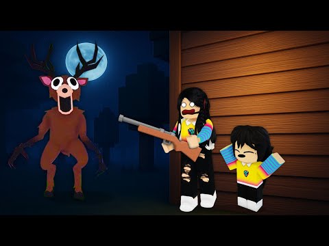 NOS CONVERTIMOS EN CAZADORAS PARA CAZAR AL CIERVO MALVADO DEL BOSQUE en ROBLOX | paolazgames