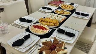 Annemde Misafir Hazırlığı | Çilek Soslu Trileçe, Bohça Tatlısı, Çıtır Börek, Muska Mantı, Şehriye🥗