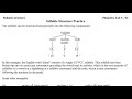 Syllable Structure and Elements
