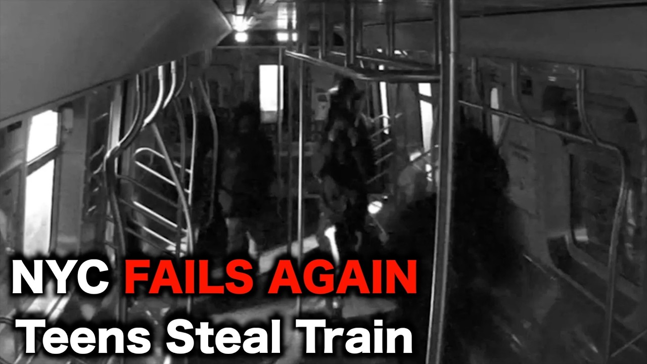 New York City TEENS Steal Train