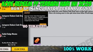 KODE REDEEM FREE FIRE TERBARU 24 JULI 2025 HARI INI‼️
