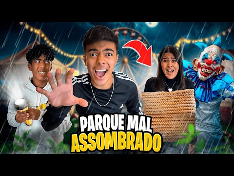 FOMOS ATACADOS NO PARQUE MAL ASSOMBRADO!😰 *minha mãe e o Gabriel sumiram