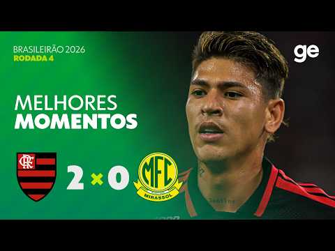 Flamengo-RJ 2 x 0 Mirassol-SP