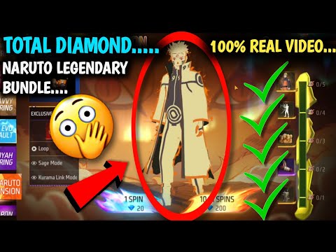 NEW NARUTO LEGENDARY BUNDLE KAISE MILEGA ? NARUTO BUNDLE MEIN KITNA DIAMOND LAGEGA| NEW EVENT FF MAX