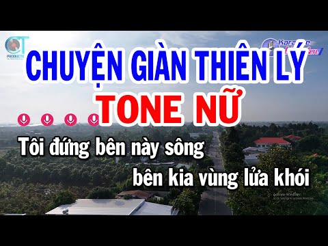 Karaoke Chuyện Giàn Thiên Lý Tone Nữ ( Gm ) Nhạc Sống Phối Mới Dễ Hát || Karaoke Đồng Sen