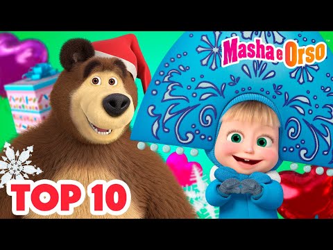 💥 Masha e Orso 🎅🎄Top 10 - Storie invernali 🐾❄️ Cartoni animati per bambini 🐻