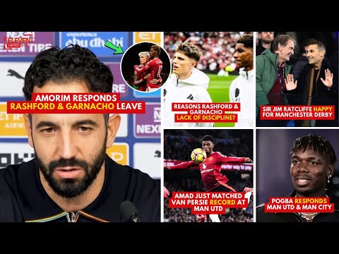 AMORIM REACTION❗Rashford & Garnacho Leave in Manchester Derby😱Amad New Record👏Pogba Reacts😍Man Utd