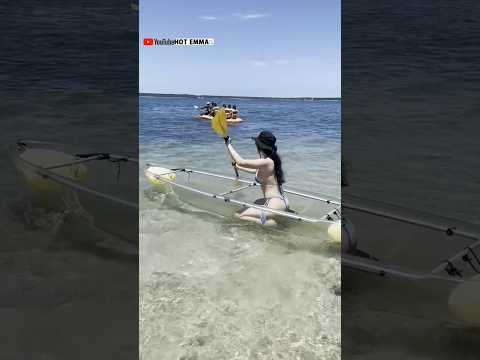 Go out to sea in a transparent canoe