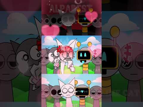 Fun Bot's reaction when Wenda sus Gray #sprunki #wenda #gray
