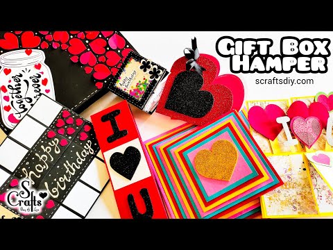 Hamper Box Gift ideas Handmade | S Crafts | Birthday card | anniversary card | diy