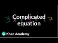 Solving Complicated Linear Equations