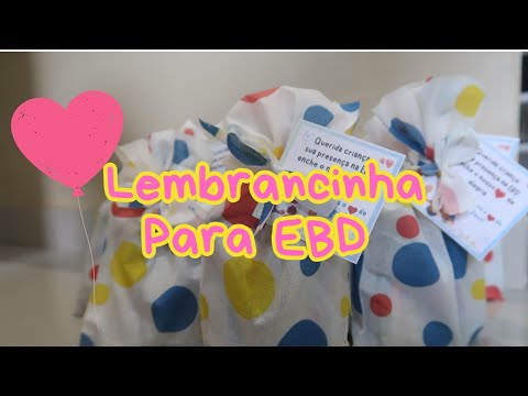 Lembrancinha para EBD 🎁 Encerramento do trimestre