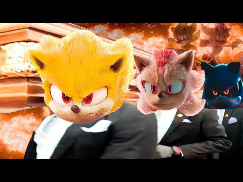 Super Sonic Vs Super Shadow Fight Scene - Coffin Dance Song (COVER)