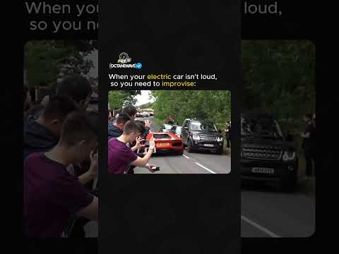If your electric car isn't loud, improvise😂 #sportcar #bmw