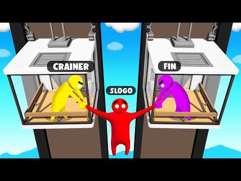 Who Will Let Go FIRST? (Gang Beasts)