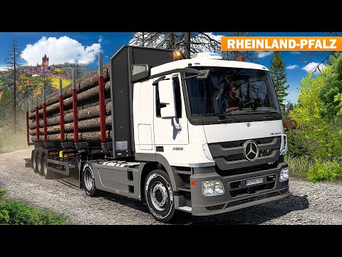 ETS 2: Holzladung durch die Wälder von Rheinland-Pfalz | EURO TRUCK SIMULATOR 2