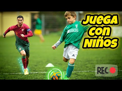 La historia de como Crisitiano Ronaldo decidió jugar con unos chicos!!