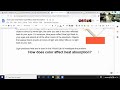 Heat Absorption and Scientific Method