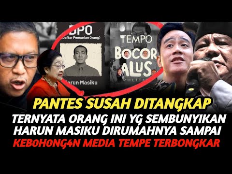 GEMPAR ! TIM PRABOWO-GIBRAN BERHASIL UNGKAP KEBERADAAN HARUN MASIKU & K3B0H0NG4N MEDIA T3MP0 !