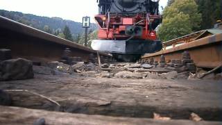 Pressnitztalbahn - Gleisbettkamera mit 99 542