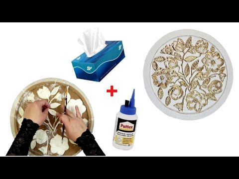 Turn Tissue Paper and Glue Into Amazing Art /DIY Wall Decor