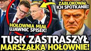 STAŁO SIĘ! DONALD TUSK ZABLOKOWAŁ SPOTKANIE HOŁOWNI Z PREZYDENTEM DUDĄ! SZANTAŻ I ZASTRASZANIE?