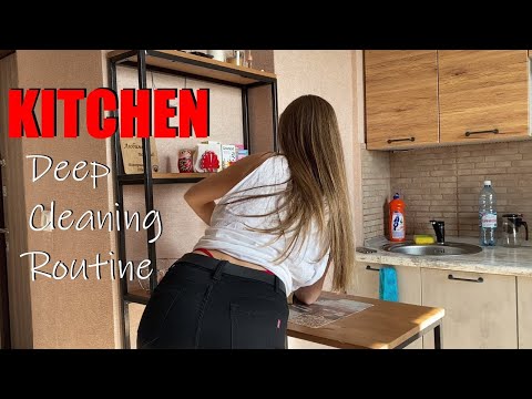 KITCHEN DEEP CLEANING ROUTINE   Messy house