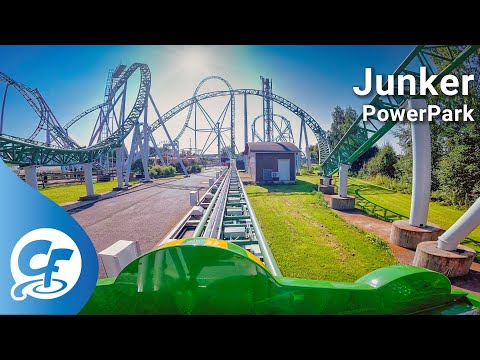 Junker front seat on-ride 5KPOV 5K @60fps PowerPark