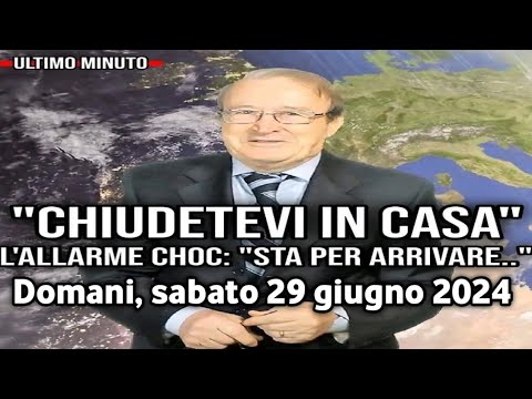 METEO ALLARME ROSSO - Un forte uragano colpirà queste zone dell'Italia Domani Tempo molto brutto