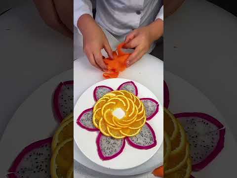 🍊Make A Christmas Platter With Common Fruits And Vegetables#fruitcarvingtutorial #foodcarving