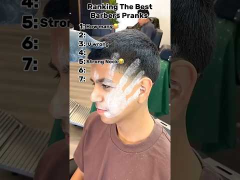 The best barbers pranks😂#funny #haircut #trending #fyp