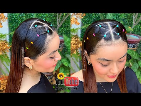 PEINADOS sencillos faciles, casuales , con cabello suelto y trenzas básicas