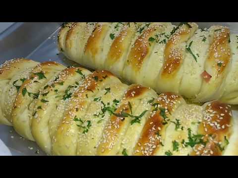 Como fazer um super pão recheado com queijo e presunto ,