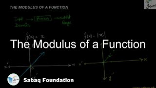The Modulus of a Function