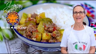 Calabacitas a la Mexicana y Arroz al Vapor