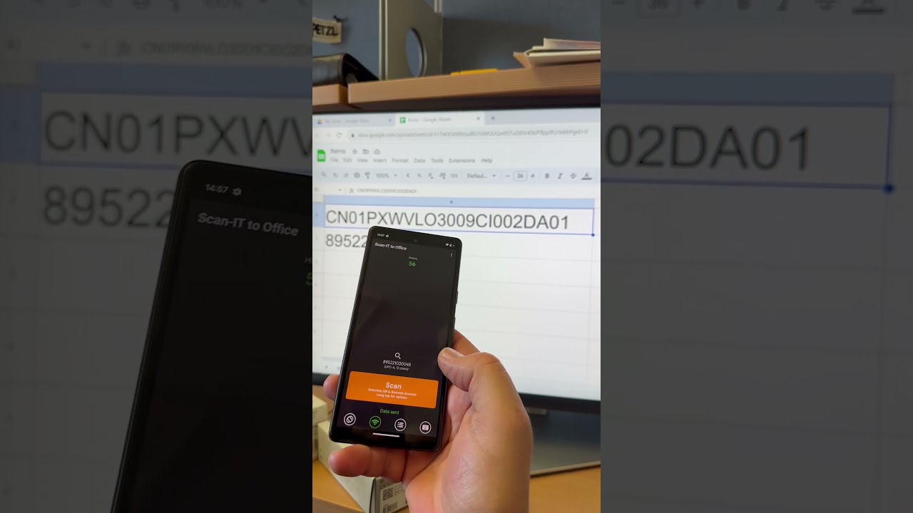 Scanning Barcodes into #GoogleSheets, fast and wireless  #scannerapp | 20.09.2023

Scanning barcodes directly into #googlesheets with the upcoming version of the #ScannerApp Scan-IT to Office. ✴️ Expect ...