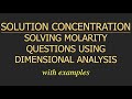 Molarity and Solution Preparation