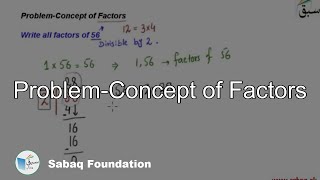 Problem-Concept of Factors