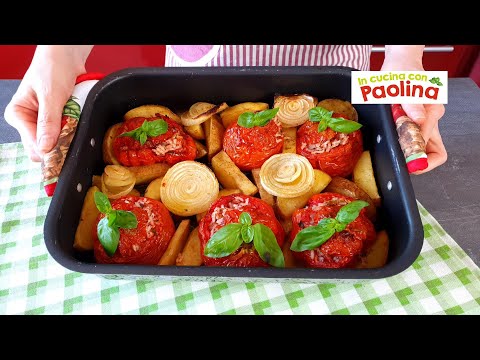 POMODORI RIPIENI DI RISO come si fanno a Roma! 🍅Ricetta da non perdere!