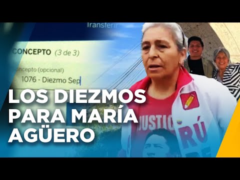 "Mis cuentas son transparentes": Cajero envió casi 30 mil soles a María Agüero