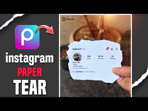 Instagram Creative Paper Tear Photo Editing - PicsArt