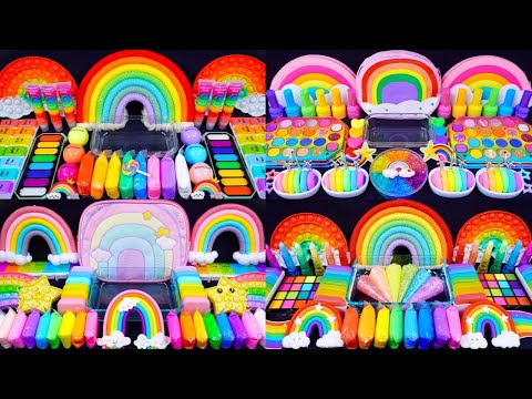 [About 1 hours Video] "Rainbow" Slime! 🌈ASMR🌈 #satisfying #슬라임  (577)