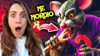 ¡INCREÍBLE!😨FUI MORDIDA POR EL RATON DE CHUCK E CHEESE😱