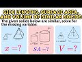 Volume and Surface Area of Similar Solids
