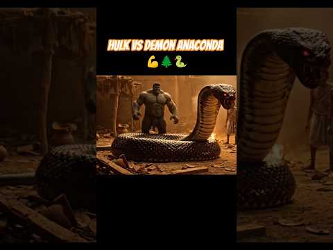 Hulk के साथ demon anaconda की  fight | hulk vs anaconda #short #viral #funny