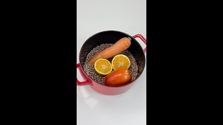 Exprima una naranja sobre los frijoles de esta manera y me lo agradecerá después