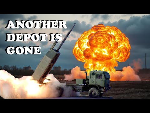 SEVERAL PRECISE HIMARS STRIKE BLOW UP RUSSIAN AMMUNITION DEPOT IN DONETSK || 2024